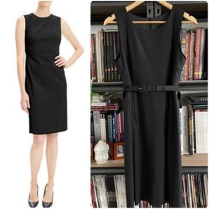 Theory Traceable Wool Dress with Belt